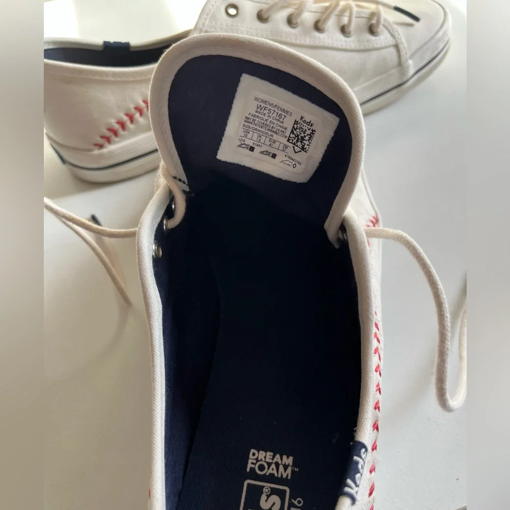 Women’s Keds Kickstart Pennant Sneaker baseball Ortholite tennis shoes 10 sporty